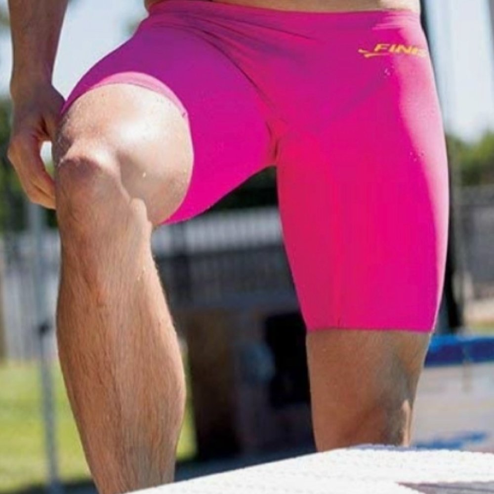 Finis Fuse Solid Jammer Tech Suit Swimsuit Hot Pink Size 36